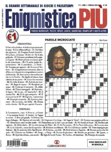 Enigmistica PIU – 4 Febbraio 2020 Cover