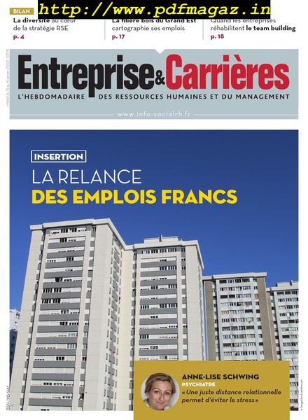 Entreprise & Carrieres – 13 janvier 2020 Cover