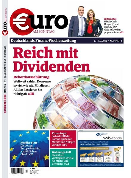 Euro am Sonntag – 01 Februar 2020 Cover