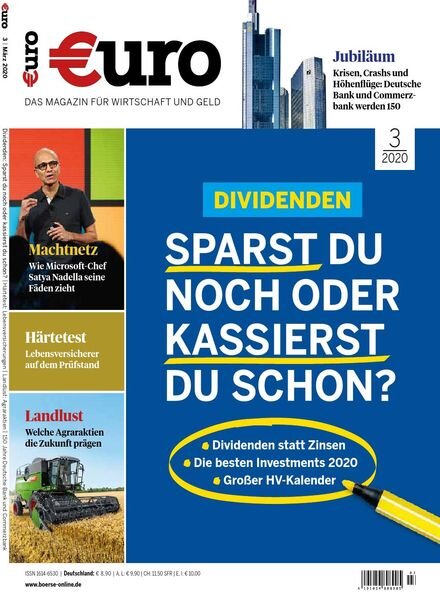 Euro – Februar 2020 Cover