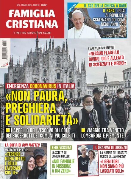 Famiglia Cristiana – 1 Marzo 2020 Cover