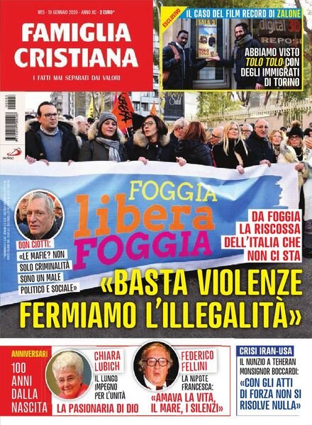 Famiglia Cristiana – 19 Gennaio 2020 Cover