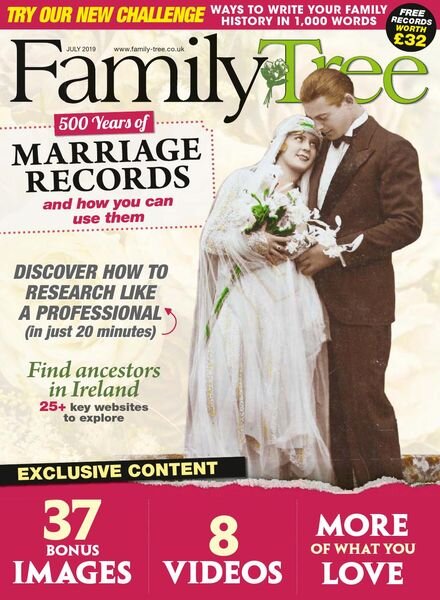 Family Tree UK – July 2019 Cover