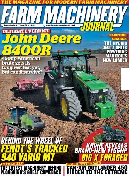 Farm Machinery Journal – December 2018 Cover
