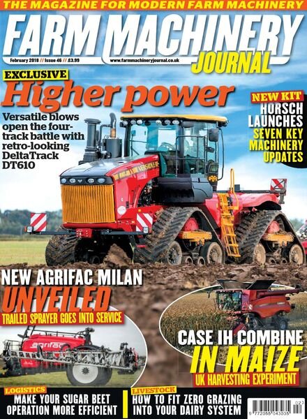 Farm Machinery Journal – February 2018 Cover