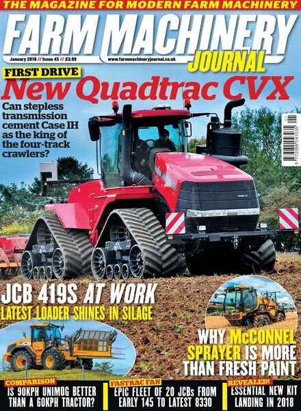 Farm Machinery Journal – January 2018 Cover