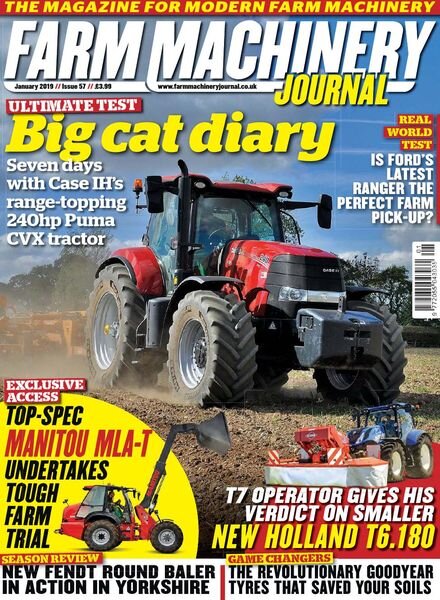 Farm Machinery Journal – January 2019 Cover