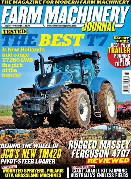 Farm Machinery Journal – July 2018 Cover