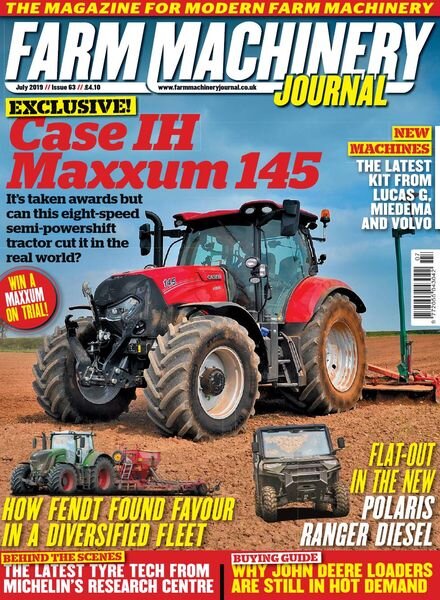 Farm Machinery Journal – July 2019 Cover