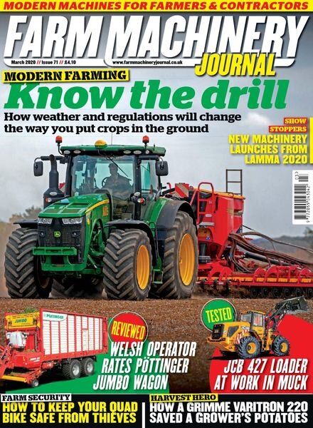 Farm Machinery Journal – March 2020 Cover