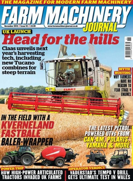 Farm Machinery Journal – November 2018 Cover