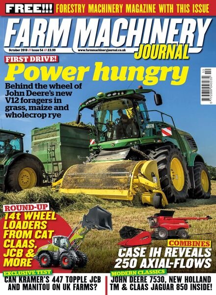 Farm Machinery Journal – October 2018 Cover