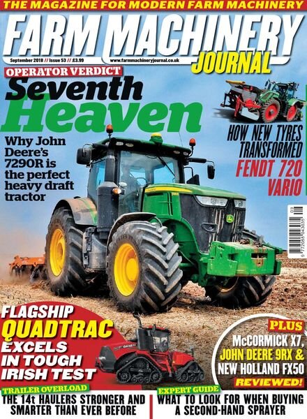 Farm Machinery Journal – September 2018 Cover