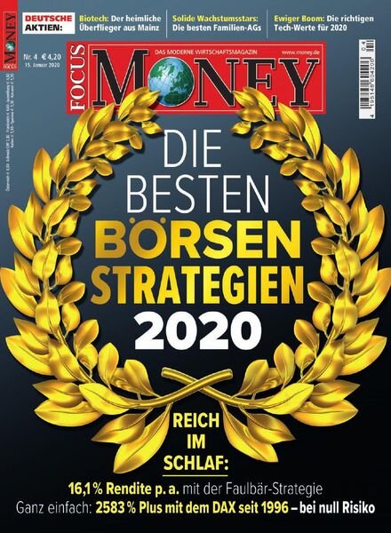 Focus Money – 15 Januar 2020 Cover
