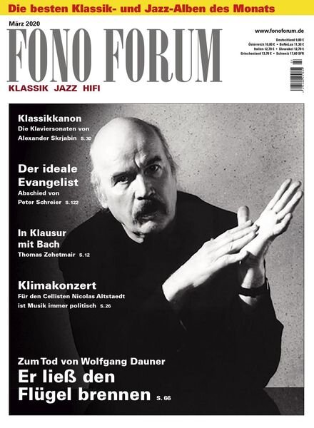 Fono Forum – Marz 2020 Cover