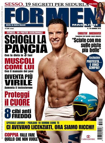 For Men Magazine – Gennaio 2013 Cover