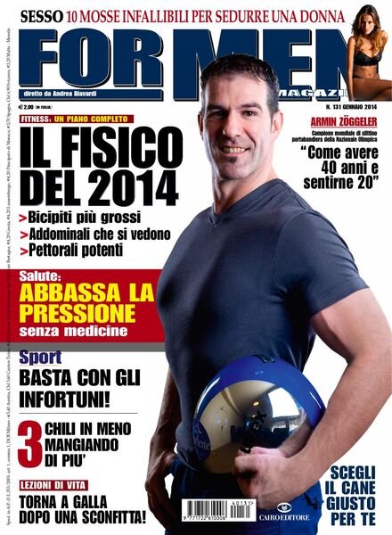 For Men Magazine – Gennaio 2014 Cover