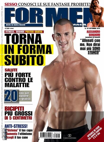 For Men Magazine – Settembre 2013 Cover