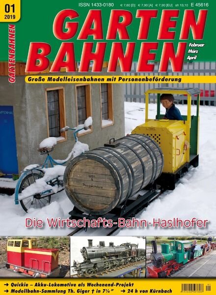 Gartenbahnen – Februar-April 2019 Cover