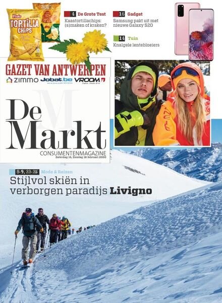 Gazet van Antwerpen De Markt – 15 februari 2020 Cover