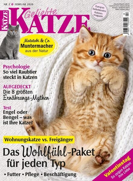 Geliebte Katze – Januar 2020 Cover