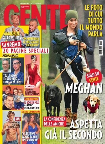 Gente Italia – 08 febbraio 2020 Cover