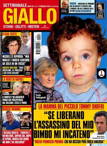 Giallo – 12 Febbraio 2020 Cover