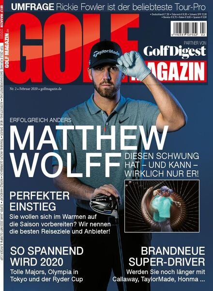 Golf Magazin – Januar 2020 Cover