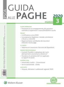 Guida alle paghe – Marzo 2020