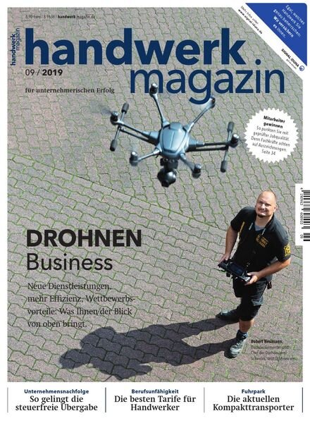 Handwerk Magazin – September 2019 Cover