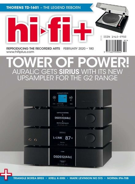 Hi-Fi+ – Issue 180 – February 2020 Cover