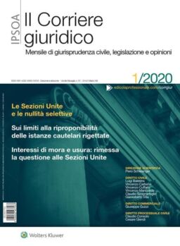 Il Corriere Giuridico – Gennaio 2020
