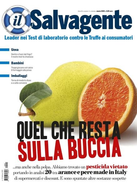 il Salvagente – Marzo 2020 Cover