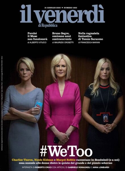 Il Venerdi di Repubblica – 31 Gennaio 2020 Cover