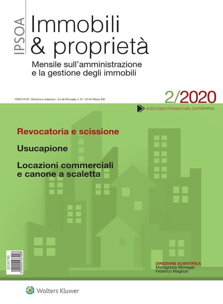 Immobili & proprieta – Febbraio 2020 Cover