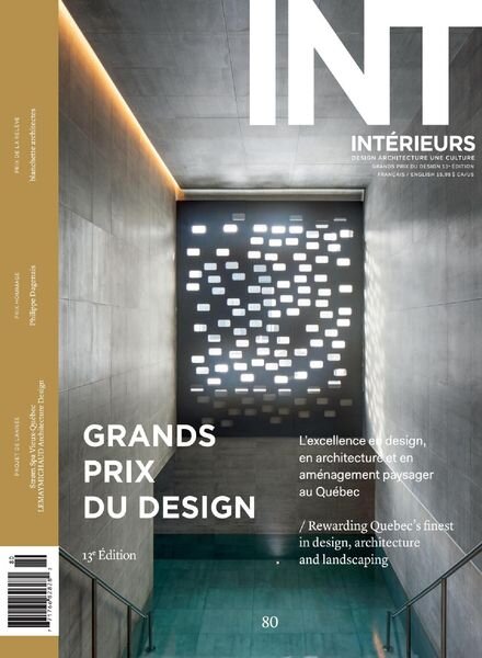 Interieurs Magazine – N 80, 2020 Cover
