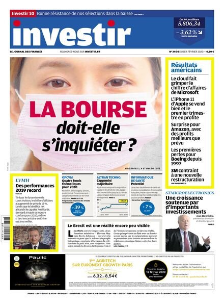 Investir – 1 Fevrier 2020 Cover