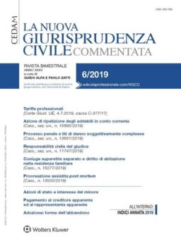 La Nuova Giurisprudenza Civile Commentata – Dicembre 2019