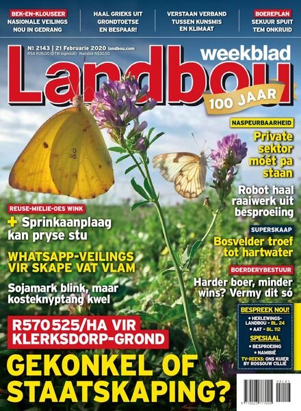 Landbouweekblad – 21 Februarie 2020 Cover