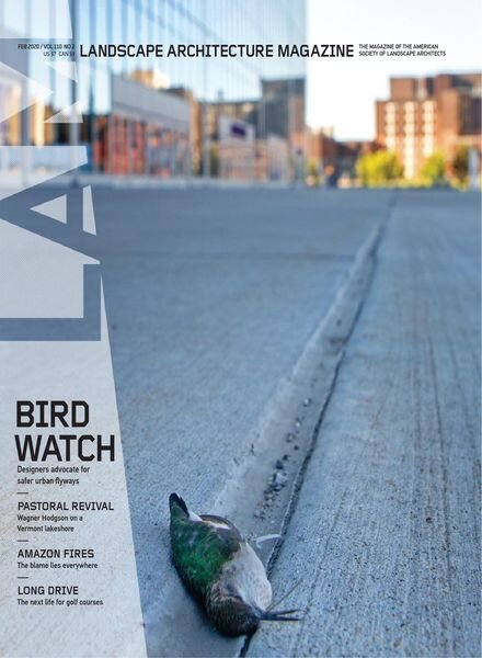 Landscape Architecture Magazine USA – February 2020 Cover