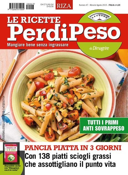 Le Ricette PerdiPeso – Agosto 2015 Cover