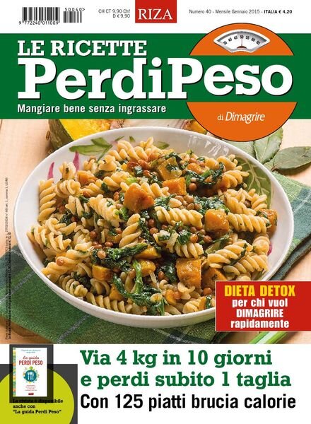 Le Ricette PerdiPeso – Gennaio 2015 Cover