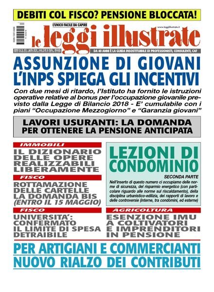 Leggi Illustrate – Aprile 2018 Cover