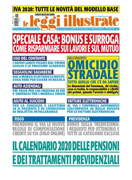 Leggi Illustrate – Febbraio 2020 Cover