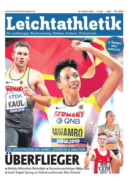 Leichtathletik – 22 Januar 2020 Cover
