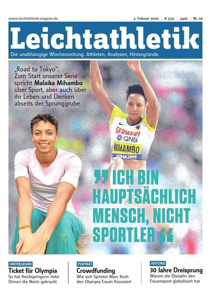 Leichtathletik – 5 Februar 2020 Cover
