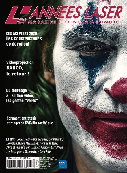 Les Annees Laser – janvier 2020 Cover