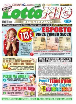 Lottomio del Giovedi – 20 Febbraio 2020