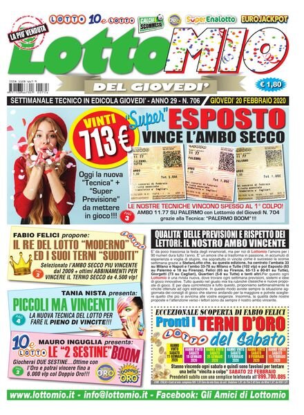 Lottomio del Giovedi – 20 Febbraio 2020 Cover