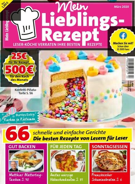 Mein Lieblingsrezept – Marz 2020 Cover